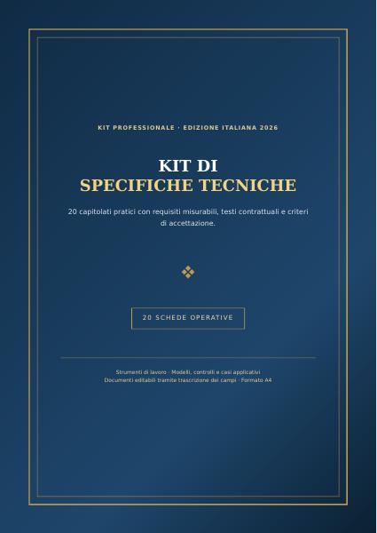 Copertina di Kit di specifiche tecniche