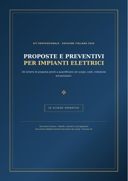 Copertina di Proposte e preventivi